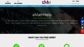 What Emathhelp.net website looked like in 2021 (3 years ago)