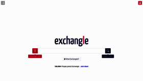 What Exchangle.com website looked like in 2021 (3 years ago)