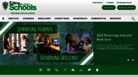 What Edinaschools.org website looked like in 2021 (3 years ago)