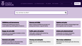 What Eslov.se website looked like in 2021 (3 years ago)