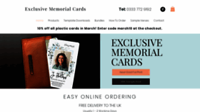 What Exclusivememorialcards.co.uk website looked like in 2021 (3 years ago)