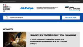 What Edutheque.fr website looked like in 2021 (3 years ago)