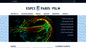 What Espci.fr website looked like in 2021 (3 years ago)