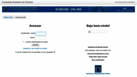 What Eubioseonline.com.br website looked like in 2021 (3 years ago)