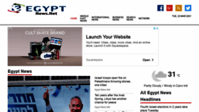 What Egyptnews.net website looked like in 2021 (3 years ago)