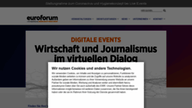 What Euroforum.de website looked like in 2021 (5 years ago)