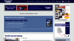 What Eisenbahn-kurier.de website looked like in 2021 (3 years ago)