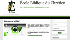 What Ebc-ecolebiblique.com website looked like in 2021 (3 years ago)