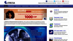 What Etecsa.cu website looked like in 2021 (3 years ago)