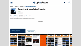 What Euro-truck-simulator-2-mods.en.uptodown.com website looked like in 2021 (3 years ago)