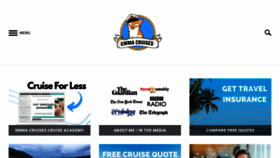 What Emmacruises.com website looked like in 2021 (3 years ago)