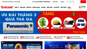 What Eco-mart.vn website looked like in 2021 (3 years ago)