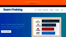 What Exam4training.com website looked like in 2021 (3 years ago)