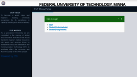 What E-results.futminna.edu.ng website looked like in 2021 (3 years ago)