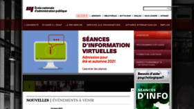 What Enap.ca website looked like in 2021 (4 years ago)