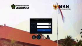 What E-kinerja.jembranakab.go.id website looked like in 2021 (3 years ago)