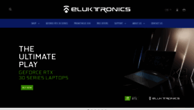 What Eluktronics.com website looked like in 2021 (3 years ago)