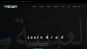 What Earabiclearning.com website looked like in 2021 (4 years ago)