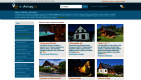 What E-chalupy.cz website looked like in 2021 (3 years ago)