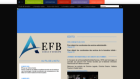 What Efb.fr website looked like in 2021 (3 years ago)