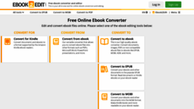 What Ebook2edit.com website looked like in 2021 (3 years ago)