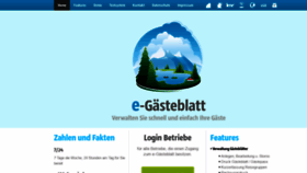 What E-gaesteblatt.at website looked like in 2021 (3 years ago)