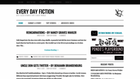 What Everydayfiction.com website looked like in 2021 (3 years ago)