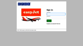 What Easyjet.efosweb.com website looked like in 2021 (3 years ago)