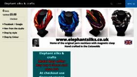 What Elephantsilks.co.uk website looked like in 2021 (3 years ago)