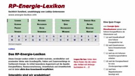 What Energie-lexikon.info website looked like in 2021 (3 years ago)