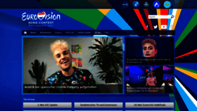 What Eurovision.de website looked like in 2021 (3 years ago)
