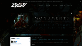 What Edguy.net website looked like in 2021 (2 years ago)