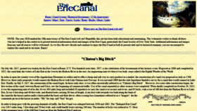 What Eriecanal.org website looked like in 2021 (3 years ago)