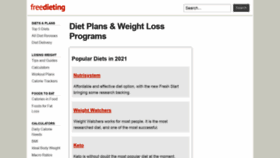 What Everydiet.org website looked like in 2021 (3 years ago)