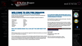 What Efkfiredragon.com website looked like in 2021 (3 years ago)