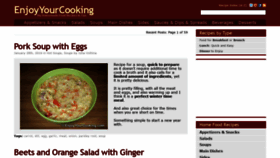 What Enjoyyourcooking.com website looked like in 2021 (2 years ago)