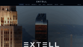 What Extell.com website looked like in 2021 (3 years ago)
