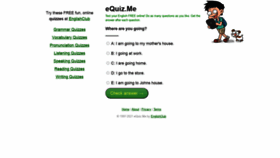 What Equiz.me website looked like in 2021 (3 years ago)
