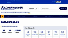 What Europeandataportal.eu website looked like in 2021 (3 years ago)