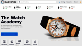 What Ewatches.com website looked like in 2021 (3 years ago)