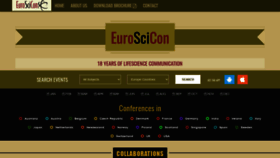 What Euroscicon.com website looked like in 2021 (2 years ago)