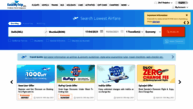 What Easemytrip.com website looked like in 2021 (3 years ago)
