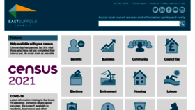 What Eastsuffolk.gov.uk website looked like in 2021 (2 years ago)