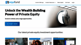 What Equifund.com website looked like in 2021 (2 years ago)