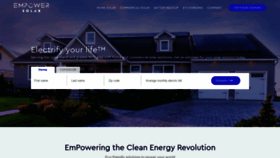 What Empower-solar.com website looked like in 2021 (2 years ago)