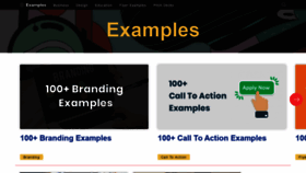 What Examples.com website looked like in 2021 (3 years ago)