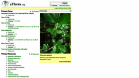 What Efloras.org website looked like in 2021 (2 years ago)