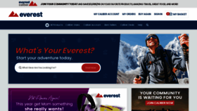 What Everest.com website looked like in 2021 (3 years ago)