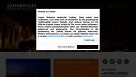 What Extraschicht.de website looked like in 2021 (3 years ago)