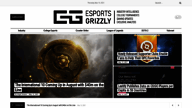 What Esportsgrizzly.com website looked like in 2021 (2 years ago)